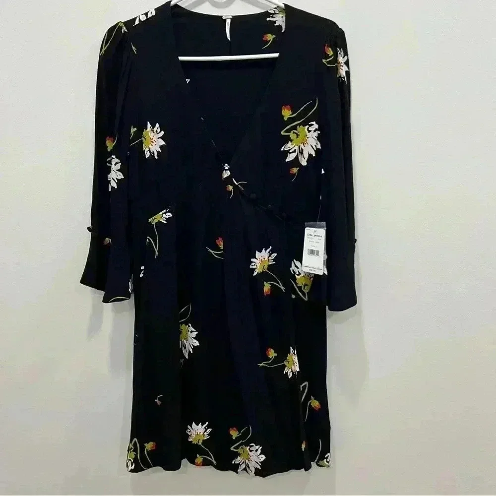 Free People Time On‎ My Side Crepe Mini Dress size s